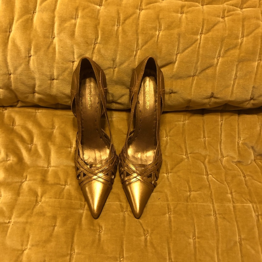 Metallic Pointed Toe Pumps